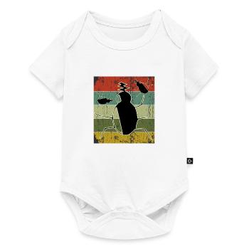 Vintage- Sonnenuntergangs-Design - Baby Premium Kurzarmbody - Weiß - Vorne