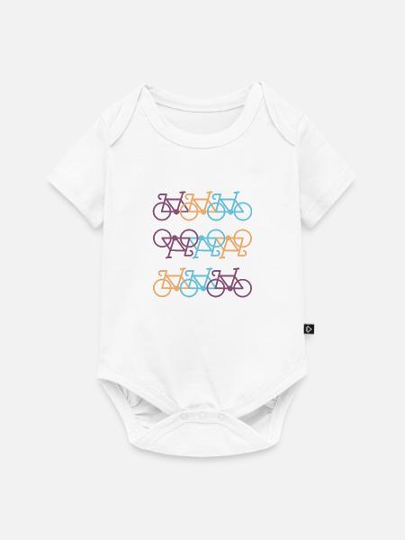 Fahrrad - Baby Premium Kurzarmbody - Weiß