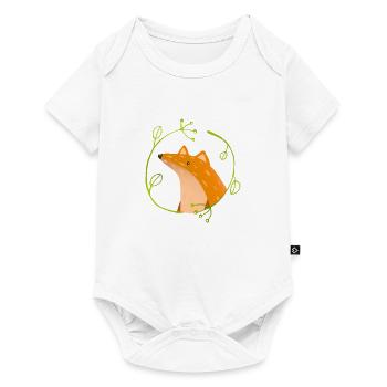Wildtiere - Baby Premium Kurzarmbody - Weiß - Vorne