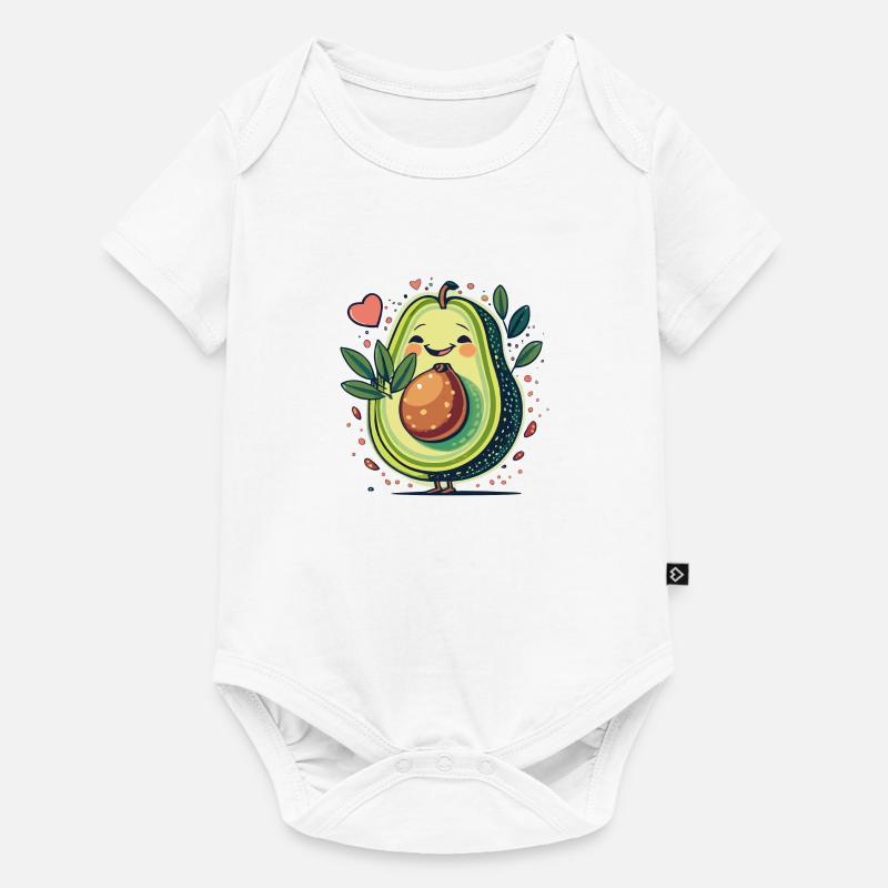 Avocado - Baby Premium Kurzarmbody - Weiß