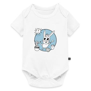 Cheerful and funny RDL Hare - Baby Premium short-sleeve bodysuit - white - Front
