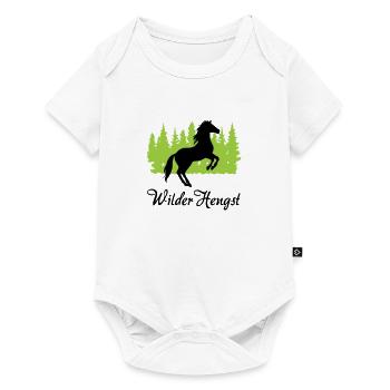 "Wilder Hengst: Kraft und Freiheit vereint" - Baby Premium Kurzarmbody - Weiß - Vorne