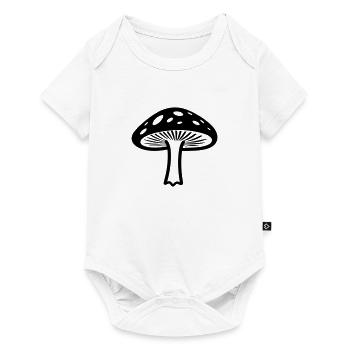 mushroom - Baby Premium short-sleeve bodysuit - white - Front