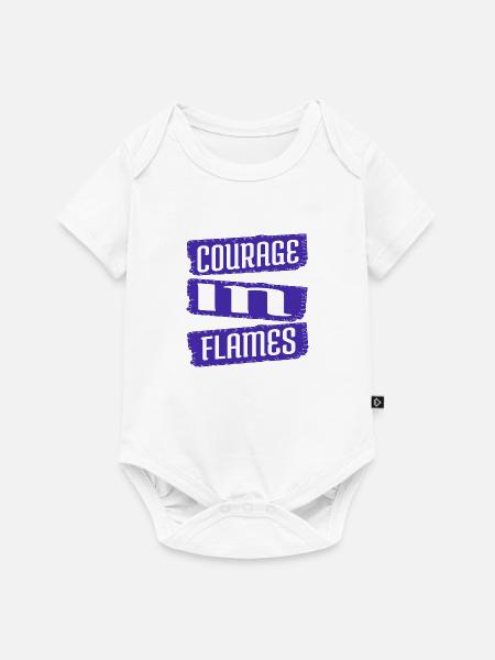 firefighting equipment geek awesome - Baby Premium Kurzarmbody - Weiß