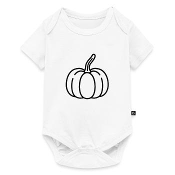 citrouille - Body à manches courtes Premium Bébé - blanc - Devant