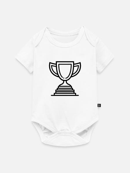 Trophäe - Baby Premium Kurzarmbody - Weiß