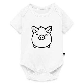 pig - Baby Premium short-sleeve bodysuit - white - Front