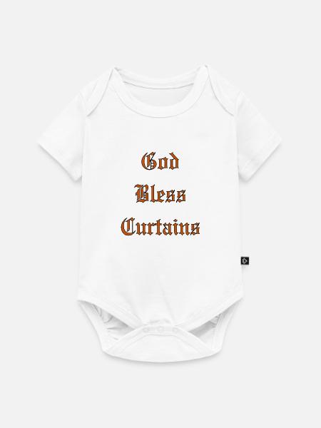 GodBlessCurtains - Baby Premium Kurzarmbody - Weiß