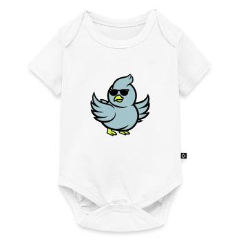 Deaf Comic Sunglasses - Baby Premium short-sleeve bodysuit - white - Front