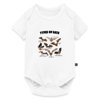 Types of Bats Breeds Bats of The World Vintage - Baby Premium short-sleeve bodysuit - white - Front