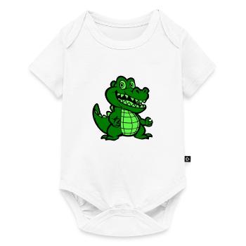 Crocodile Comic - Baby Premium short-sleeve bodysuit - white - Front