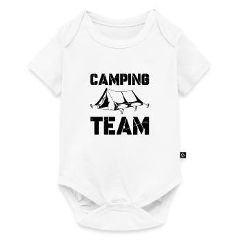 Camping Team - Baby Premium short-sleeve bodysuit - white - Front