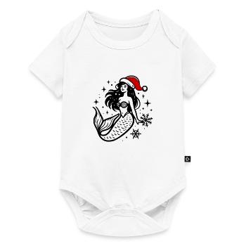 Mermaid Christmas - Baby Premium short-sleeve bodysuit - white - Front
