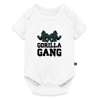 Gorilla Gang - Baby Premium short-sleeve bodysuit - white - Front