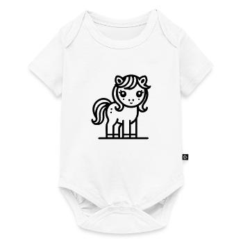 Cute Pony Horse Horse - Baby Premium short-sleeve bodysuit - white - Front