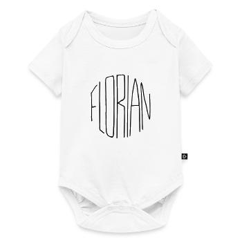 Florian - Baby Premium Kurzarmbody - Weiß - Vorne
