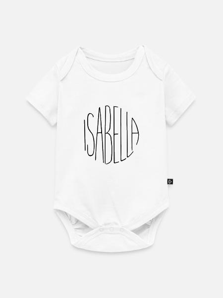 Isabella - Baby Premium Kurzarmbody - Weiß