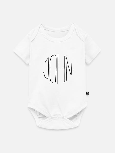 John - Baby Premium Kurzarmbody - Weiß