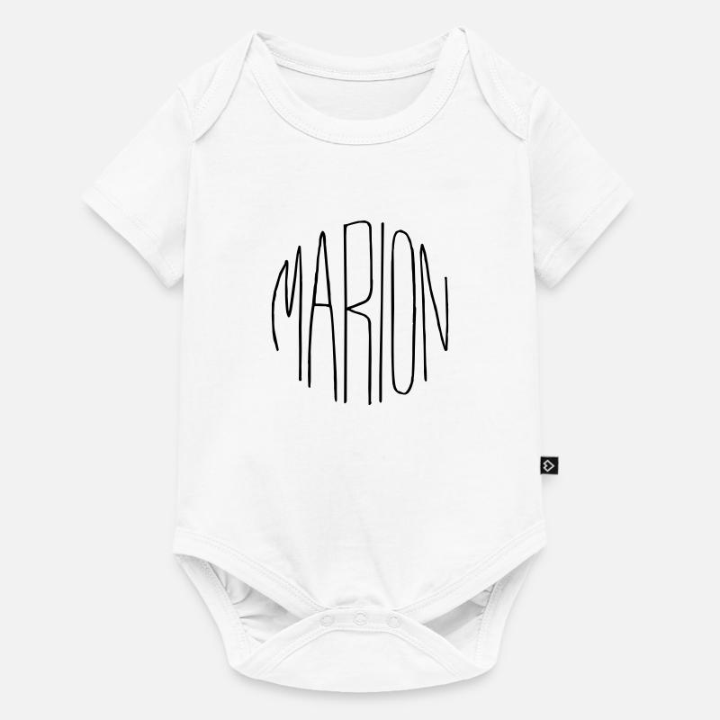 Marion - Body à manches courtes Premium Bébé - blanc