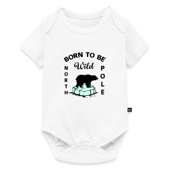 Ours polaire Wilderness Antarctique - Body à manches courtes Premium Bébé - blanc - Devant