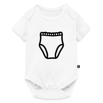 Couche - Body à manches courtes Premium Bébé - blanc - Devant