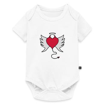 Evilheart - Baby Premium Kurzarmbody - Weiß - Vorne