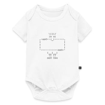 ascii art: troll + your text - Body à manches courtes Premium Bébé - blanc - Devant