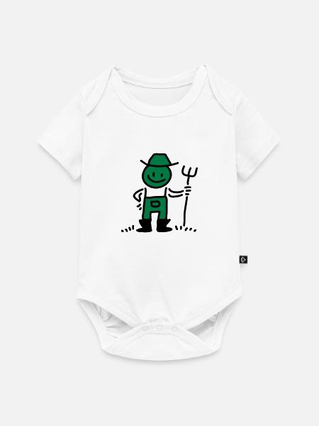 Bauer - Baby Premium Kurzarmbody - Weiß
