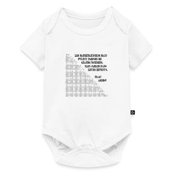 Grands nombres - Body à manches courtes Premium Bébé - blanc - Devant