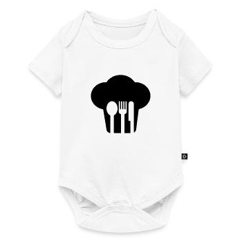 Toque et couverts - Body à manches courtes Premium Bébé - blanc - Devant