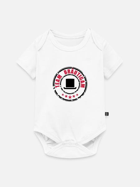 Team Bräutigam - Baby Premium Kurzarmbody - Weiß