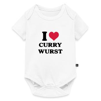 Currywurst i love - Baby Premium short-sleeve bodysuit - white - Front