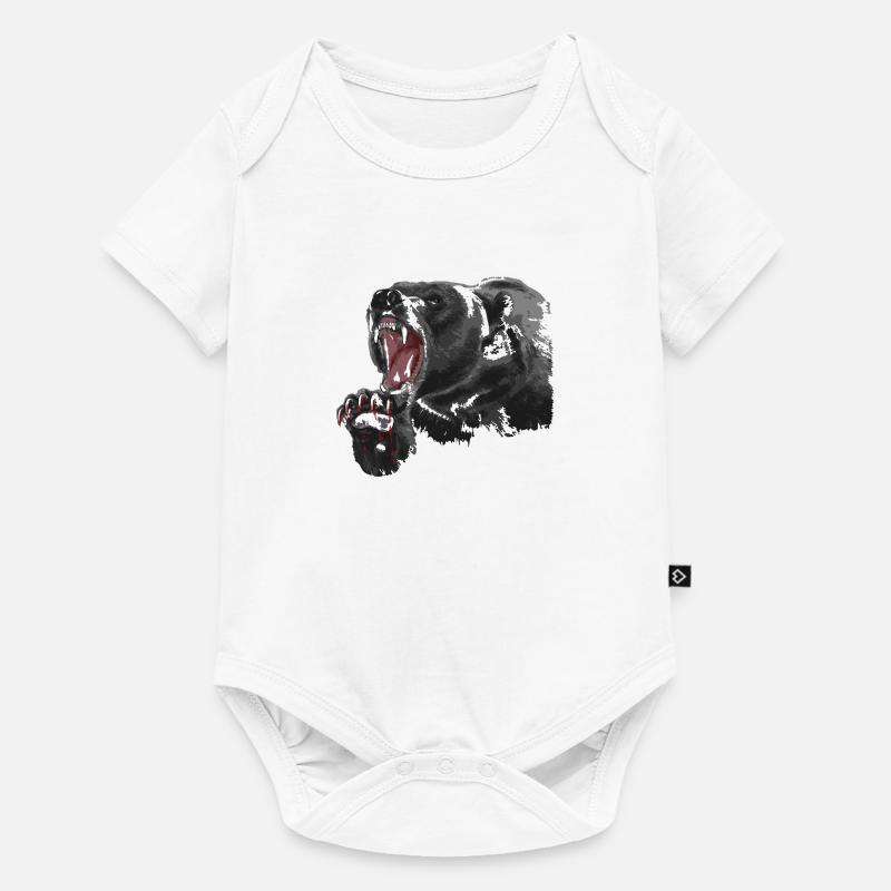 Ours - Body à manches courtes Premium Bébé - blanc