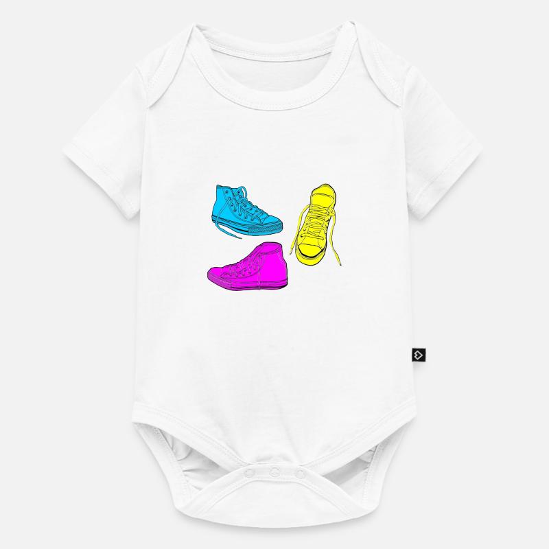 formateurs de couleur - Body à manches courtes Premium Bébé - blanc
