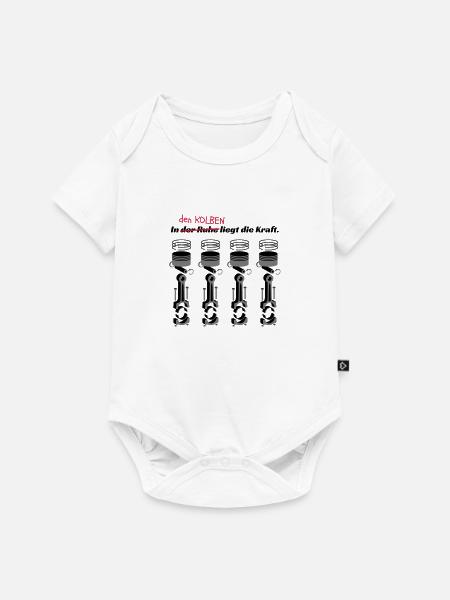 In den Kolben liegt die.. - Baby Premium Kurzarmbody - Weiß