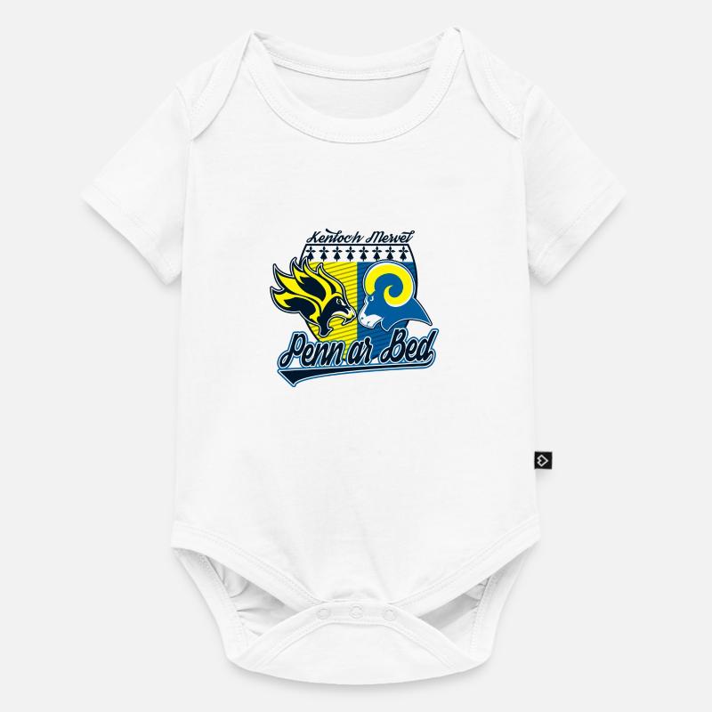 Penn Ar Bed - Body à manches courtes Premium Bébé - blanc