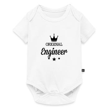 Original 3 étoiles luxe ingénieur - Body à manches courtes Premium Bébé - blanc - Devant