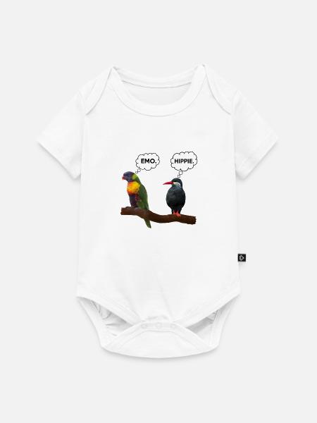 Emo | Hippie - Baby Premium Kurzarmbody - Weiß