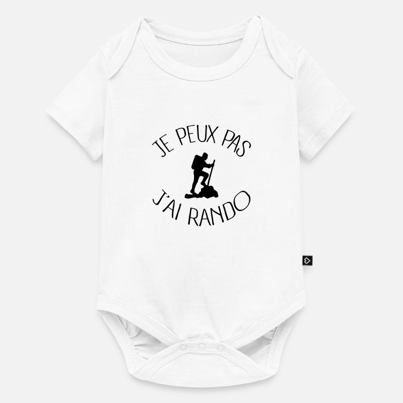 Je peux pas j'ai Rando - Body à manches courtes Premium Bébé - blanc