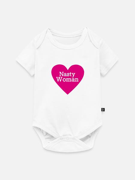 Nasty Woman - Baby Premium Kurzarmbody - Weiß