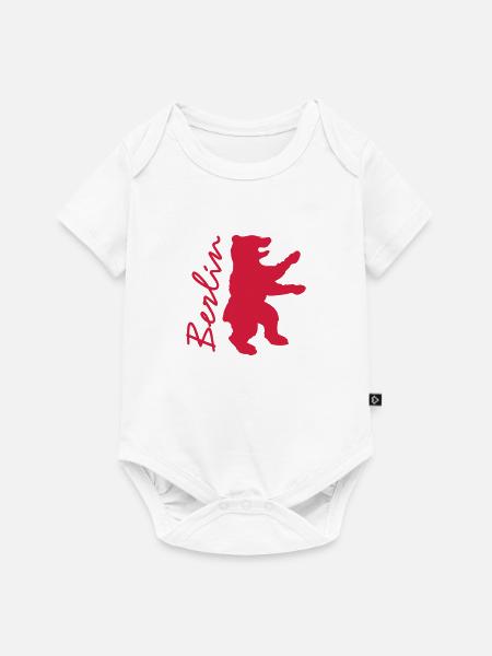 Cooles Hauptstadt Shirt - Baby Premium Kurzarmbody - Weiß