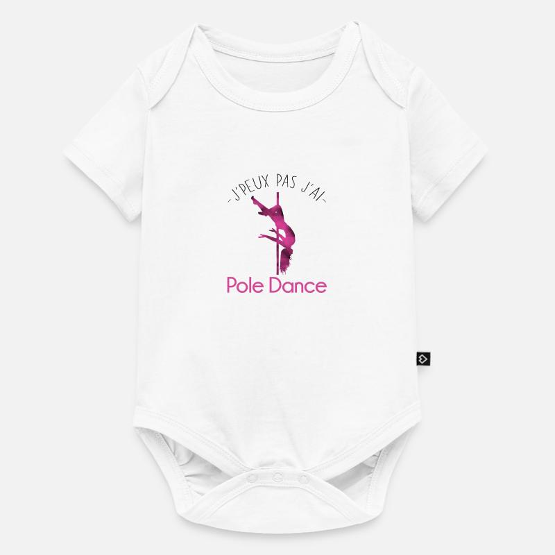 J'peux pas j'ai Pole Dance - Body à manches courtes Premium Bébé - blanc