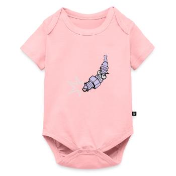 Spark plug with color changing function - Baby Premium short-sleeve bodysuit - rose - Front
