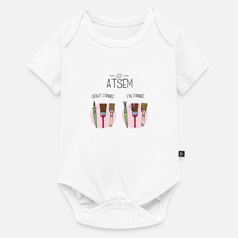 les ATSEM en début et fin d'année - Body à manches courtes Premium Bébé - blanc