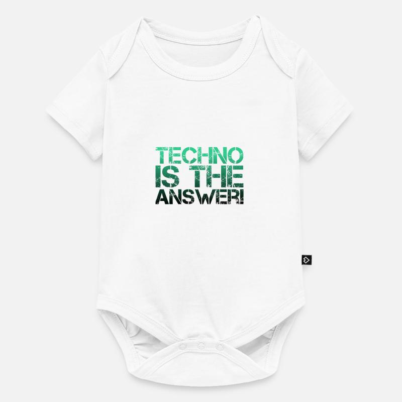 TECHNO - Baby Premium short-sleeve bodysuit - white