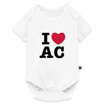 i coeur ac - Body à manches courtes Premium Bébé - blanc - Devant