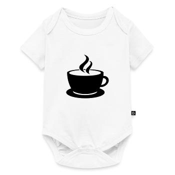 coffee cup tea cafe - Body à manches courtes Premium Bébé - blanc - Devant