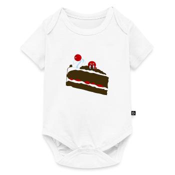 gâteau monstre - Body à manches courtes Premium Bébé - blanc - Devant