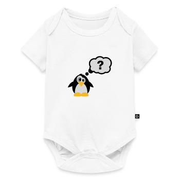 Pinguine Fragezeichen - Baby Premium Kurzarmbody - Weiß - Vorne