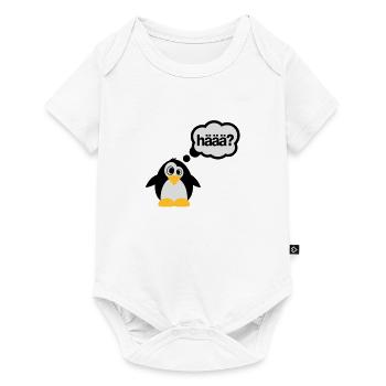 Penguins - Haaa? - Body à manches courtes Premium Bébé - blanc - Devant